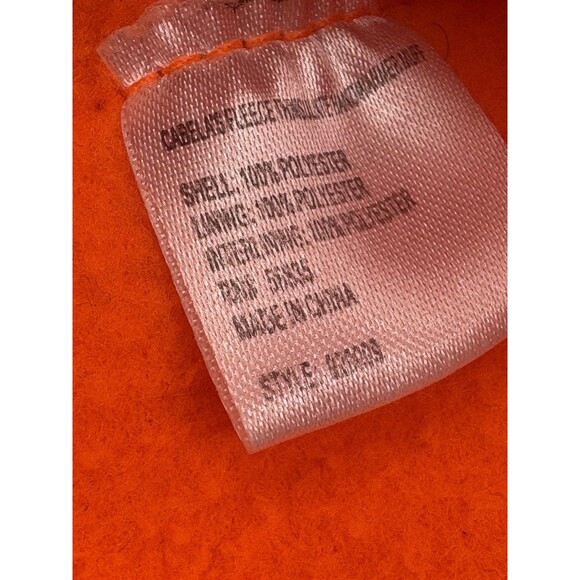 Cabela’s Blaze Orange Fleece Hand Muff Hunting Warmer Pouch Zip Pocket - Picture 7 of 8